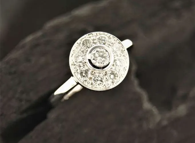 Bague Or Blanc Diamant