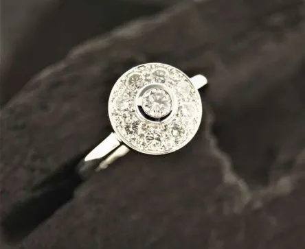 Bague Or Blanc Diamant